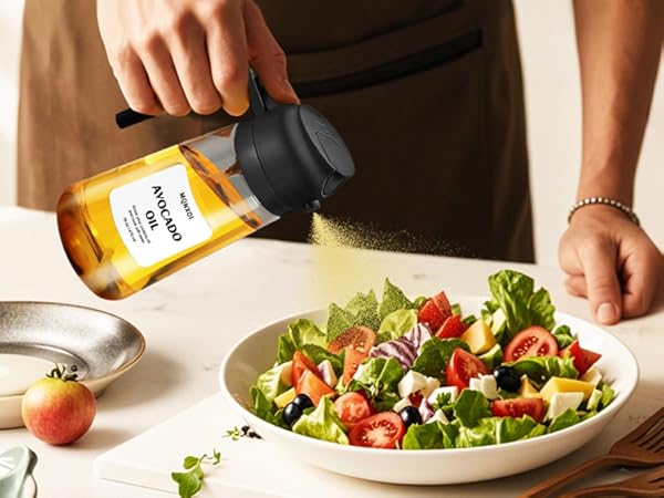 16oz/470ml Olive Oil Dispenser Bottle for Kitchen Gadgets and Air Fryer Accessories
