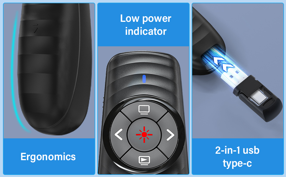 remote slide advancer with laser pointer