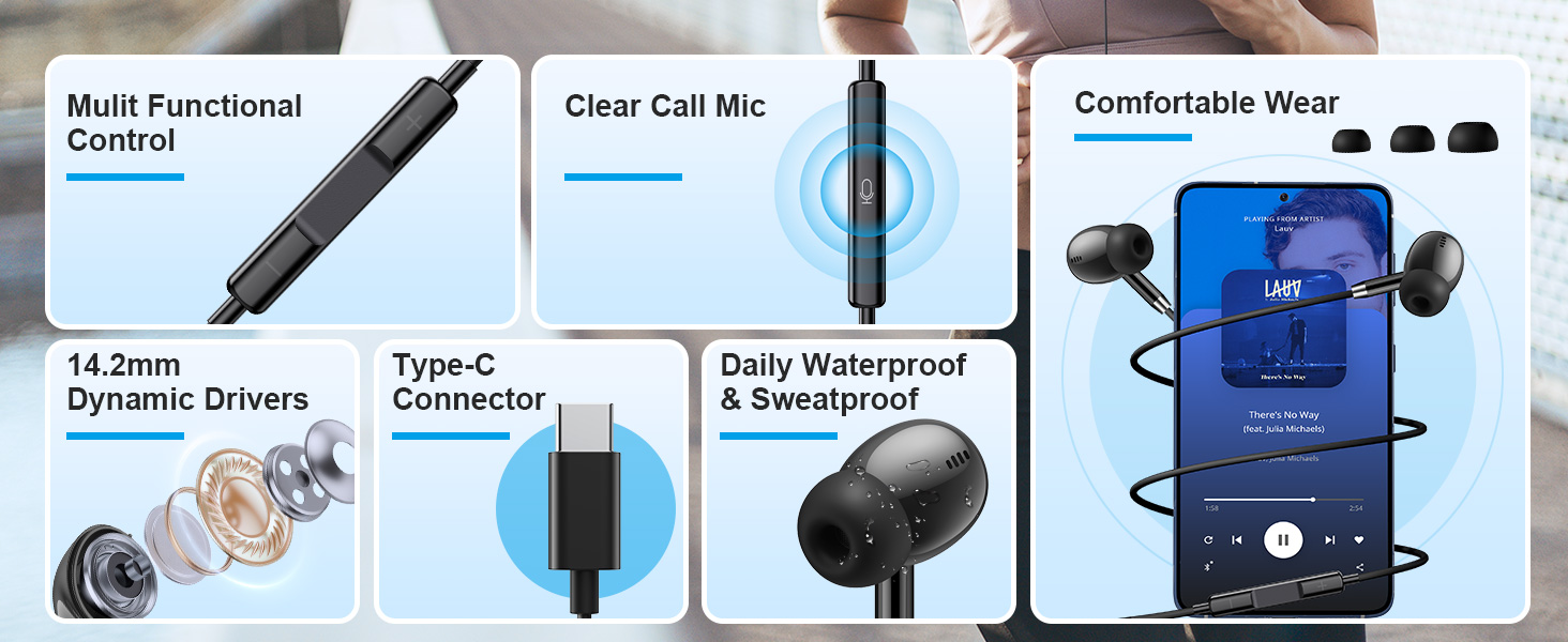 WIRED EARBUDS USB C