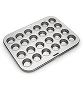 Fox Run Mini Muffin Pan, 24 Cup, Stainless Steel