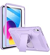 Soke Case for iPad 10th Generation 10.9-inch 2022, with Built-in Screen Protector and Kickstand, ...