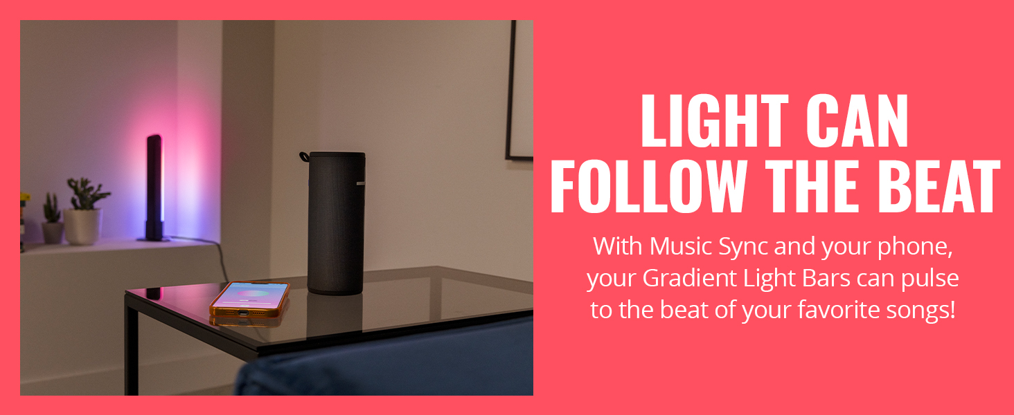 Light can follow the beat