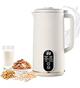 Preshwous Automatic Nut Milk Maker, 22oz Low Noise Soy Milk Maker Machine for Homemade Almond, Oa...