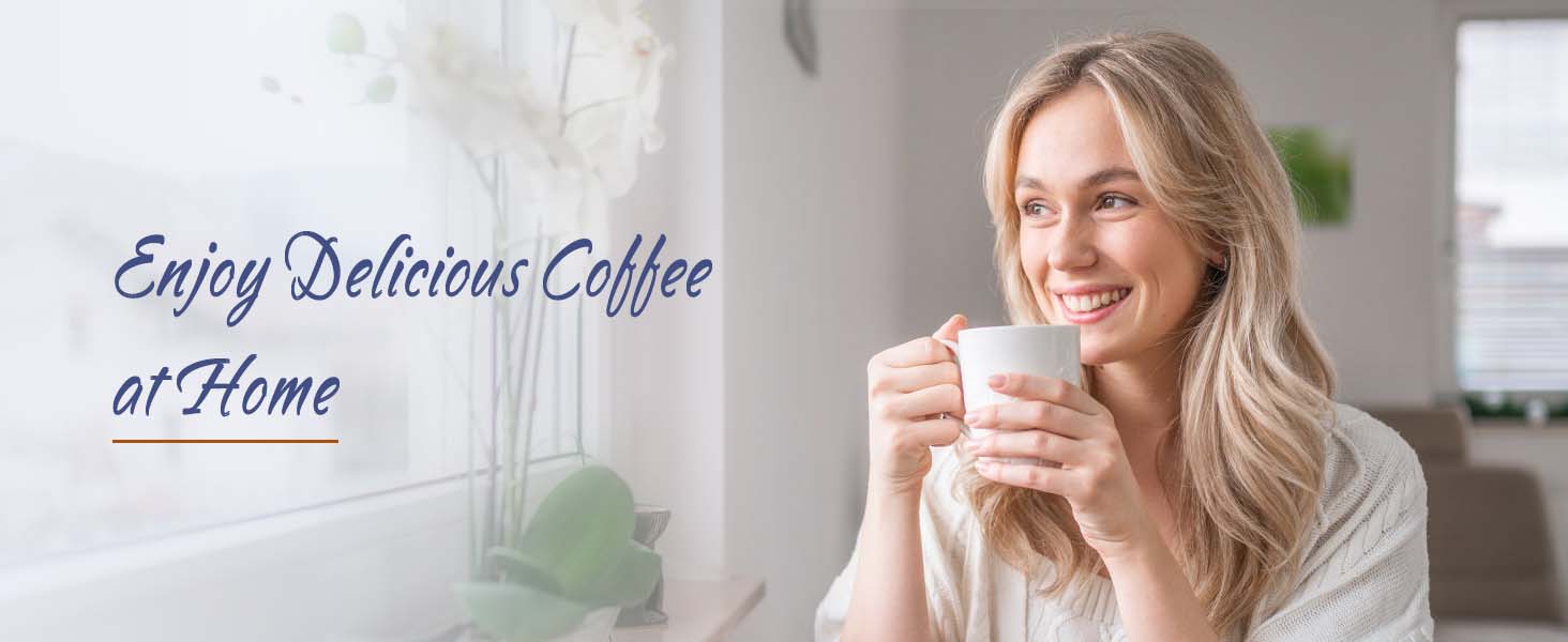 Enjoy delicious coffee at home