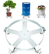 VEVOR 55 Gallon Heavy Duty Drum Dolly, 1250lbs Load Capacity, Barrel Dolly Cart Drum Caddy, Non T...