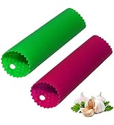 Sinnsally Garlic Peeler Skin Remover Roller Keeper,Easy Quick to Peeled Garlic Cloves with Silico...