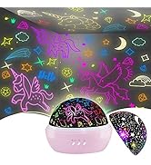 Unicorn Toys for 3-8 Year Old Girls,Star Projection Cute Kids Toys for 3-9 Year Olds Girl 2 in 1 ...