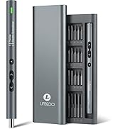 LIFEGOO Mini Electric Screwdriver, 62 in 1 Cordless Precision Power Screwdriver Set with 48 Bits,...