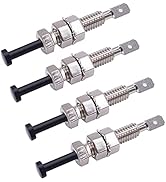weideer 4Pcs 12V Door Pin Switch Momentary Universal Adjustable Car Bonnet Alarm Light Hood Switc...