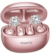 Kinglucky ClipFree Open-Ear Headphones with Diamond Earrings, Ultra-Comfort &amp; Snug Fit Clip On Ea...