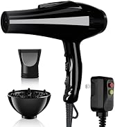 Hair Dryer, 3500 Watt Professional Salon Ionic Blow Dryer with AC Motor, 3 Heat Settings, 2 Speed...
