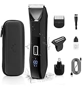 3-in-1 Manscape Trimmer for Men: Body &amp; Ball Hair Trimmer, Groin Hair Shaver, Nose Hair Trimmer -...