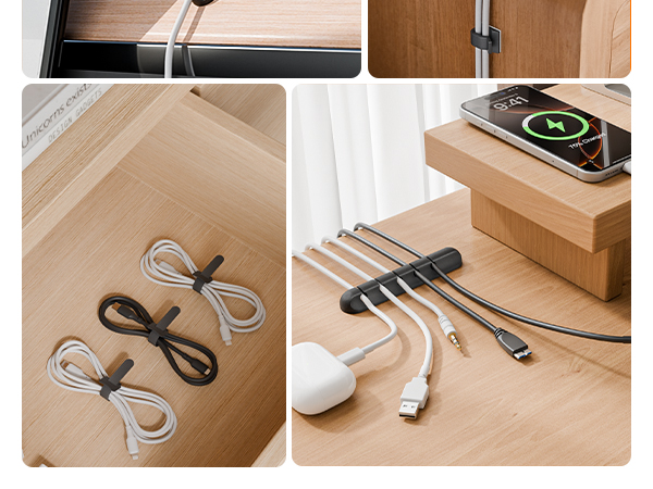magnetic cable clips cord holder buckle straps cinch straps cable wrap cable organizers for cords