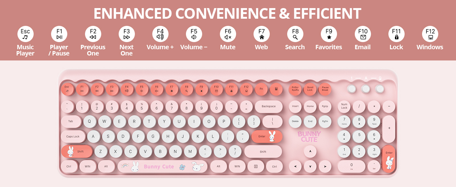 typewriter keyboard wireless