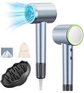 High Speed Hair Dryer with Diffuser, 110,000RPM Ionic Blow Dryer for Fast Drying, Portable Travel...
