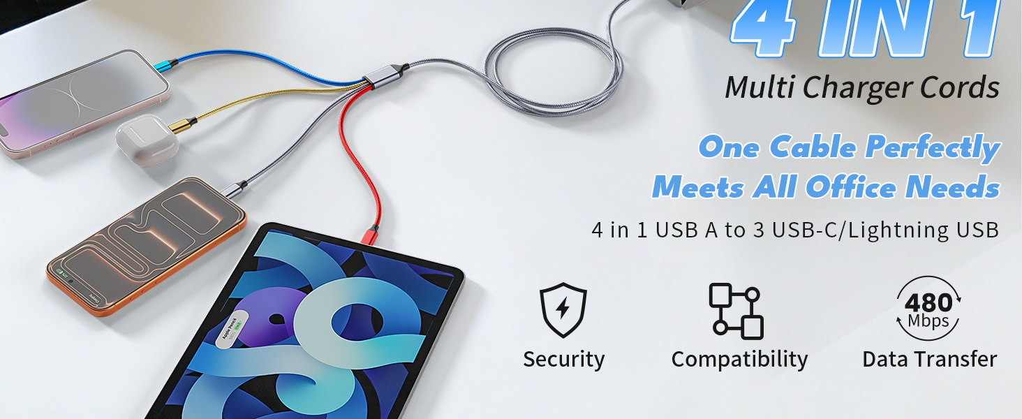 USB C Multi Charging Cable