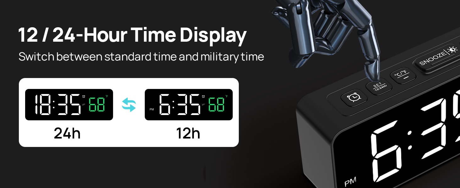 12-24 hour display