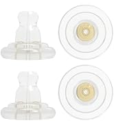 ZDRU Earring Backs Soft Silicone, 18K Gold Silicone Earring Backs Replacements for Studs/Droopy E...