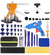 CZJCMECH Car Dent Puller Kit,56PCS Dent Repair Tool,Paintless Dent Removal with Golden Lifter,Bri...