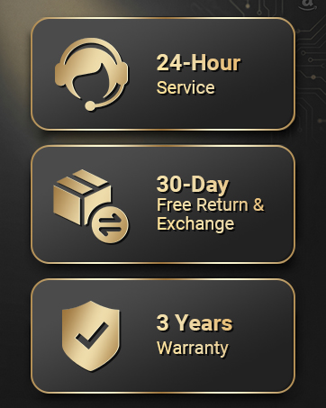 Free returns within 30 days |Lifetime technical support