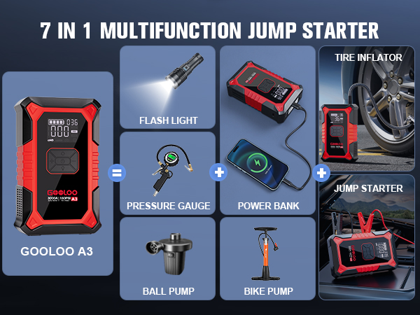 Portable Car Battery Booster