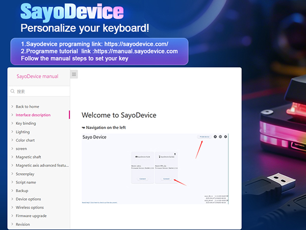 4 key mini mechanical programmable gaming keypad macro OSU keyboard Cherry red