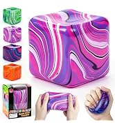 Fidget Toys Squishy Stress Cube, 1.97 inch Swirl Stress Cube Squishy Toys, Swirl Cubes Squishies ...