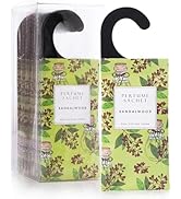 ROSE COTTAGE Large 12 Packs Sandalwood Hanging Closet Deodorizer Air Freshener Long Lasting Scent...