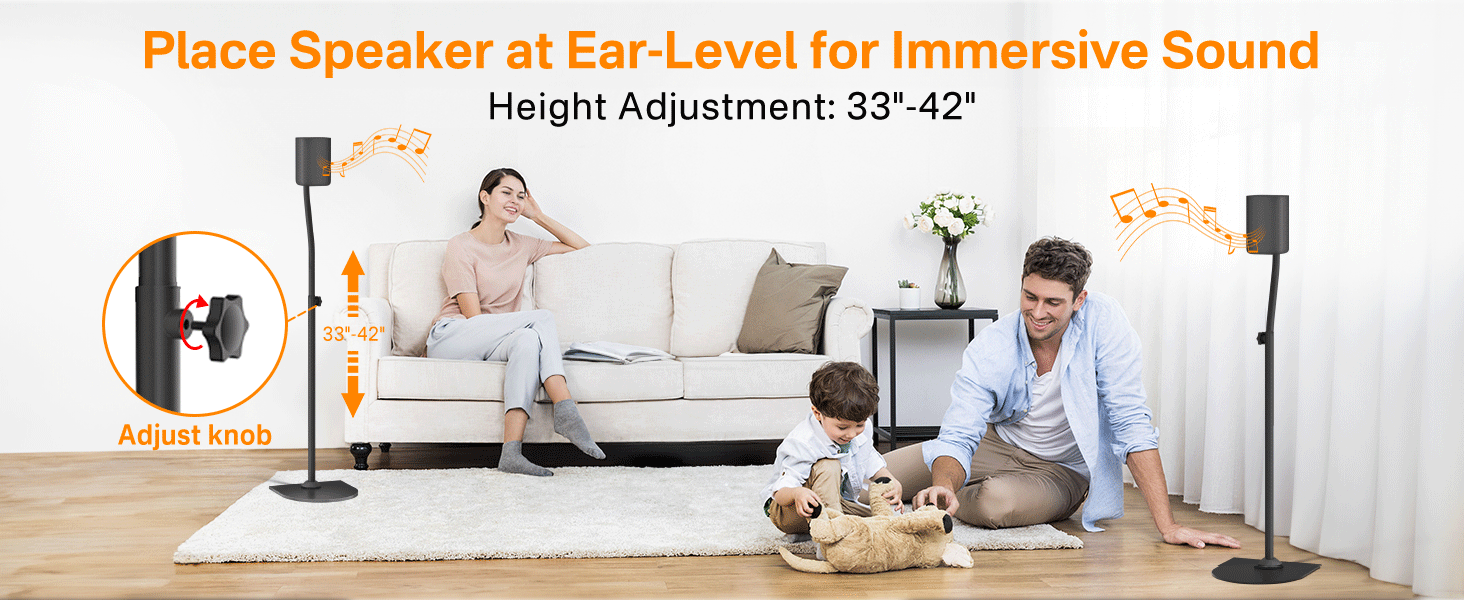 Universal Speaker Stands Pair