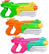 Quanquer Water Guns for Kids Adults - 3 Pack Squirt Water Toy Gun 600CC High Capacity Long Shooti...