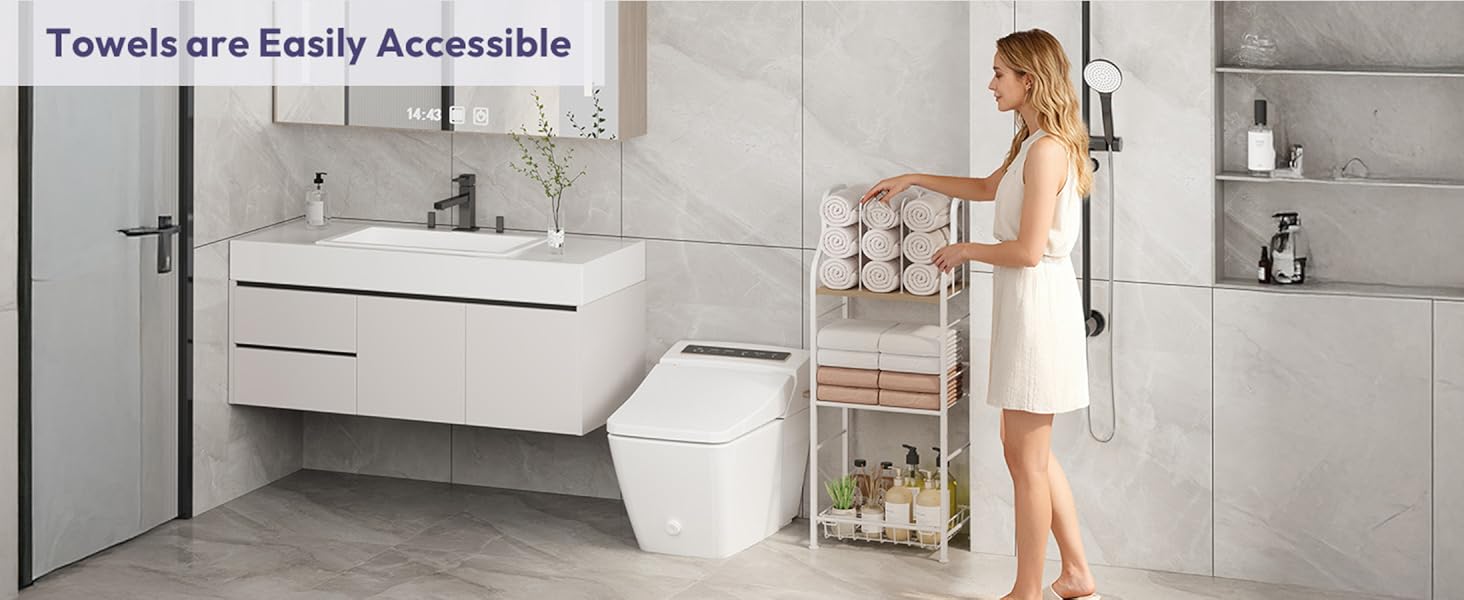 free standing towel rack