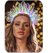 DRESBE Light Up Headband LED Headbands Glow Party Crown Hair Accessories for Women