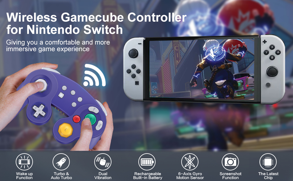 wireless gamecube controller for switch nintendo 