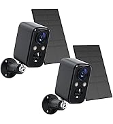 FOAOOD Security Cameras Wireless Outdoor with Solar Panel Cameras for Home Security, Home Camera ...