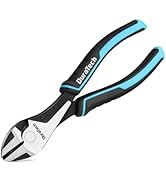 DURATECH 7" High Leverage Diagonal Cutters, Cr-Ni Wire Cutters, Side Cutters for Cutting Wire, Di...