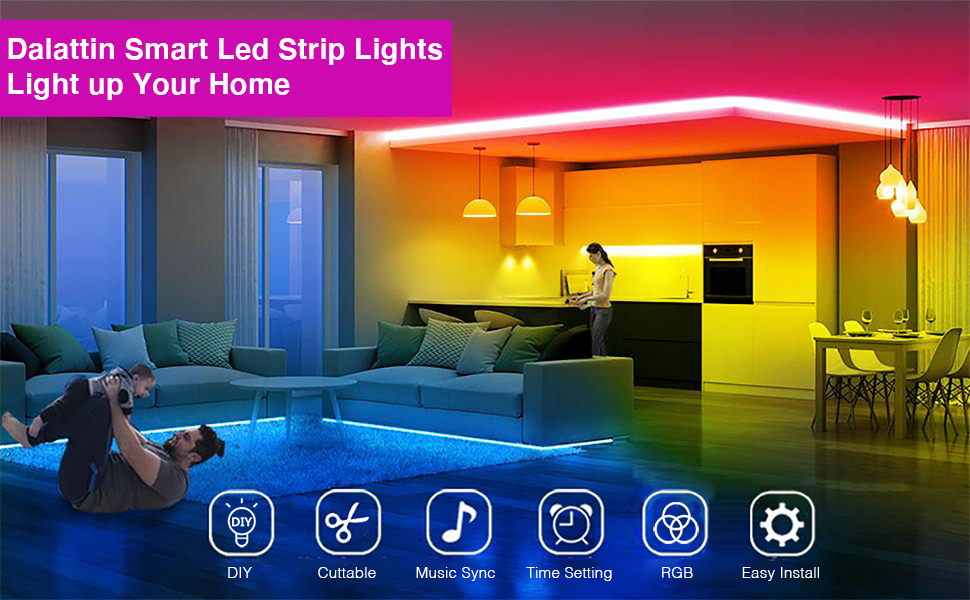 led lights for bedroom 100 ft