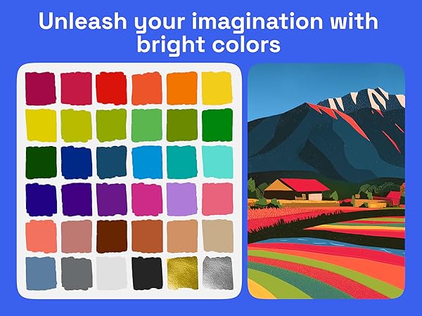 bright colors