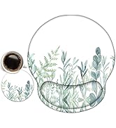 Dinky Ergonomic Mouse Pads, Cute Mouse Pad with Wrist Rest Support Gel, Non-Slip PU Base Mouse Ma...