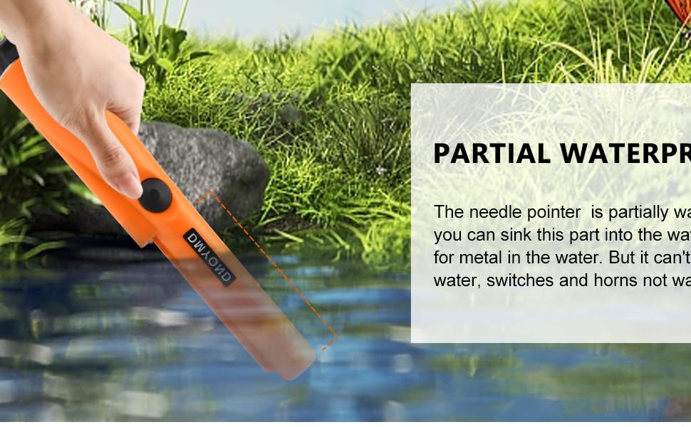 Handheld Metal Detector Pinpointer, 360° High Sensitivity Treasure Pinpointing Finder