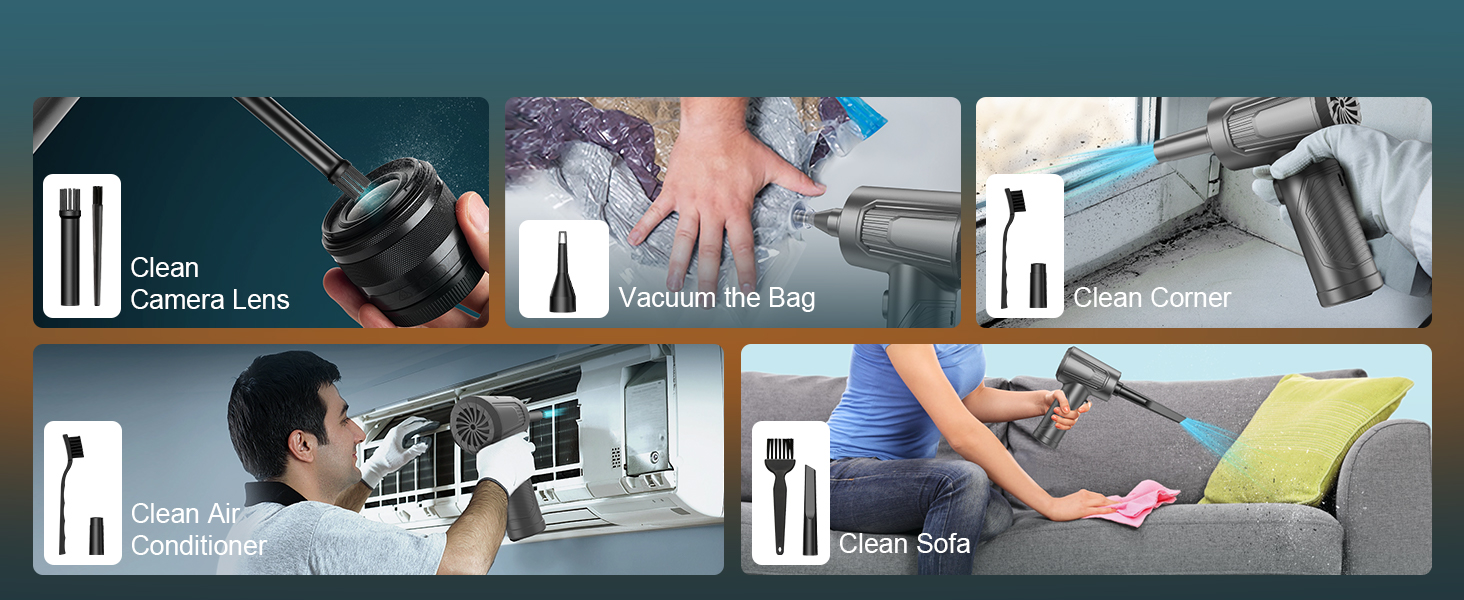 BNKKY 11-in-1 Compressed Air Duster