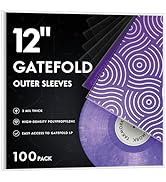 TAKMORK Gatefold Record Albums Outer Sleeves: Plastic Record Sleeves for 12-inch Vinyl Storage 3 ...