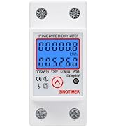 Single-Phase DIN-Rail Multi-Function Energy Meter Re-Zero kWh Voltage Current Power Consumption C...