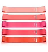 Renoj Resistance Bands, Exercise Workout Bands for Women and Men, 5 Set of Stretch Bands for Boot...