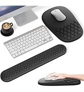 VAGAU Ergonomic Mouse Pad with Wrist Rest, Mousepad Wrist Support Keyboard Wrist Rest with Comfor...