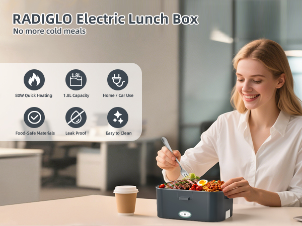 RADIGLO Electric Lunch Box