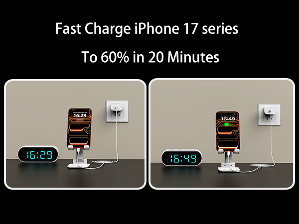 iphone charger fast charging
