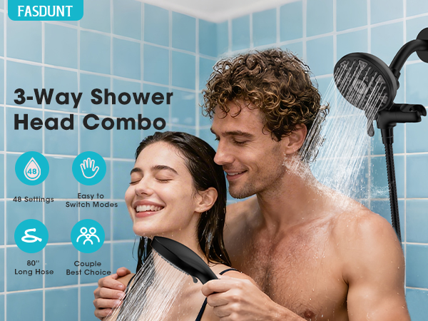double shower head