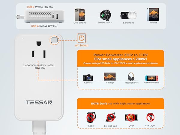 converters and adapters for travel