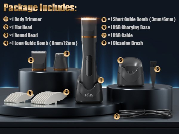 Electric Razor Body Hair Trimmer for Men