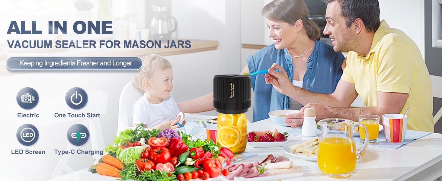 Electric Vacuum Sealer for Jars